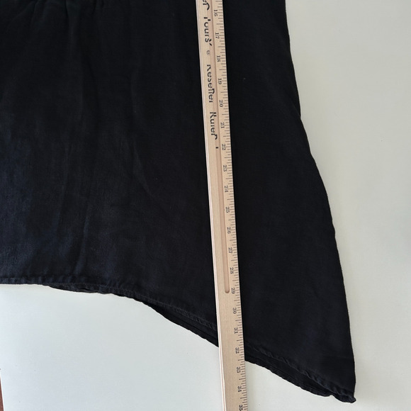 Bodil Linen Top Womens Small Lagenlook Asymmetric Cottage Flowy Boho Coastal - Picture 13 of 13